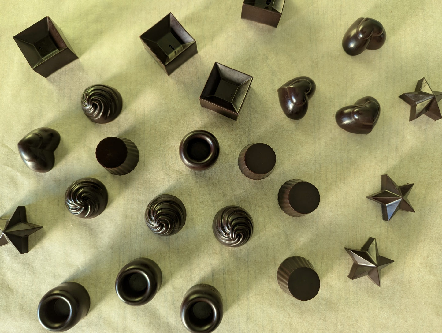 small pure chocolates