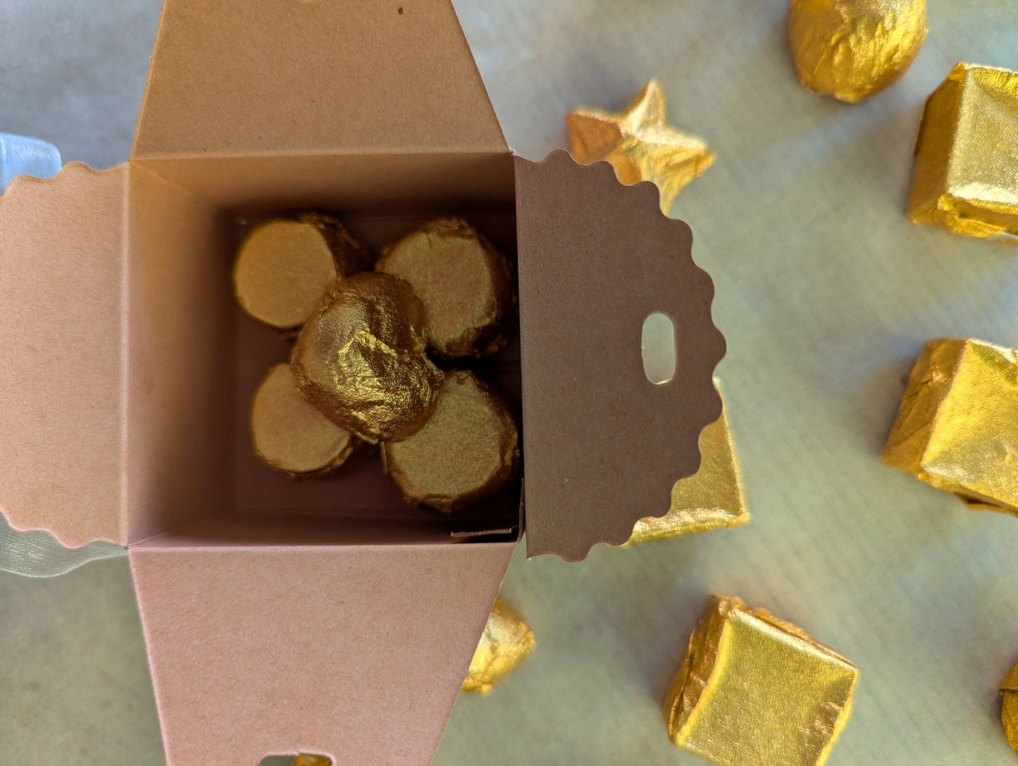 vegan chocolates in a box